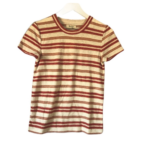 Madewell Tops - NWT Madewell Striped Knit Shrunken T-Shirt S
